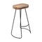 Black Saddle Seat Bar/Counter Stool with Black Finish Frame – 30" Height – Modern & Comfortable